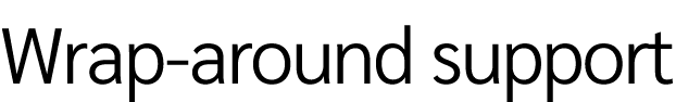 Wrap around support
